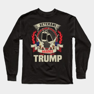 Veterans against Trump 2020.. veterans gift Long Sleeve T-Shirt